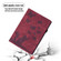 iPad mini 2024 / 2021 Butterfly Cat Embossing Leather Tablet Case - Red