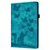 iPad mini 2024 / 2021 Butterfly Cat Embossing Leather Tablet Case - Sky Blue