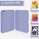 iPad mini 2024 / mini 6 3-fold TPU Smart Leather Tablet Case with Pen Slot - Lavender Purple