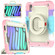 iPad mini 2024 / mini 6 Bracelet Holder Silicone + PC Tablet Case - Colorful Pink