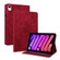 iPad mini 2024 / mini 6 Butterfly Flower Embossed Leather Tablet Case - Red