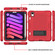 iPad mini 2024 / mini 6 Contrast Color Robot Silicone + PC Tablet Case - Red Black