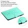 iPad mini 2024 / mini 6 Embossed Plum Bossom Pattern Smart Leather Tablet Case - Green