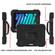 iPad mini 2024 / mini 6 Shockproof PC + Silicone Combination Tablet Case with Holder & Hand Strap & Shoulder Strap - Black