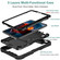 iPad mini 2024 / mini 6 Silicone + PC Shockproof Protective Tablet Case with Holder - Black