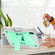 iPad mini 2024 / mini 6 Silicone + PC Shockproof Protective Tablet Case with Holder - Gray + Green