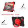iPad mini 2024 / mini 6 Silicone + PC Tablet Case with Strap & Holder & Pen Slot - Black + Red