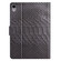 iPad mini 2024 / mini 6 Solid Color Crocodile Texture Leather Smart Tablet Case - Black