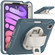 iPad mini 6 / mini 2024 360 Degree Rotation PC + TPU Protective Tablet Case with Holder & Hand-strap - Cornflower Blue