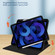 iPad mini 6 / mini 2024 Acrylic 360 Degree Rotation Holder Tablet Leather Case - Grey