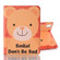 iPad mini 6 / mini 2024 Cartoon Pattern Horizontal Flip Leather Tablet Case - Smile Bear
