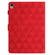 iPad mini 6 / mini 2024 Diamond Texture Embossed Leather Smart Tablet Case - Red