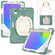 iPad mini 6 / mini 2024 Heavy Duty Silicone Hybrid PC Tablet Case with Holder & Shoulder Strap - Emerald Green