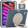 iPad mini 6 / mini 2024 Heavy Duty TPU Hybrid PC Tablet Case with 360 Rotation Handle Grip Holder & Pen Slot - Cornflower Blue