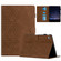 iPad mini 6 / mini 2024 Honeycomb Embossed Leather Smart Tablet Case - Brown