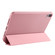 iPad mini 6 / mini 2024 Honeycomb TPU Leather Tablet Case with 3-Folding Holder - Rose Gold