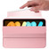 iPad mini 6 / mini 2024 Honeycomb TPU Leather Tablet Case with 3-Folding Holder - Rose Gold