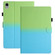 iPad mini 6 / mini 2024 Stitching Gradient Leather Tablet Case - Green Blue