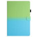 iPad mini 6 / mini 2024 Stitching Gradient Leather Tablet Case - Green Blue