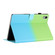 iPad mini 6 / mini 2024 Stitching Gradient Leather Tablet Case - Green Blue