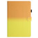 iPad mini 6 / mini 2024 Stitching Gradient Leather Tablet Case - Orange Yellow