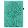 iPad mini 6 / mini 2024 Tree & Deer Pattern Pressed Printing Leather Tablet Case - Green