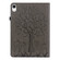 iPad mini 6 / mini 2024 Tree & Deer Pattern Pressed Printing Leather Tablet Case - Grey