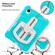 iPad mini 6 2021 / mini 2024 Shield 360 Rotation Handle EVA Shockproof PC Tablet Case - Mint Green Beige