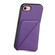 iPhone 7 / 8 / SE 2022 D04 Calf Texture Dual Card Slot Holder Phone Case - Purple