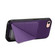 iPhone 7 / 8 / SE 2022 D04 Calf Texture Dual Card Slot Holder Phone Case - Purple