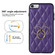 iPhone SE 2020 / SE 2022 / 7 / 8 Rhombic PU Leather Phone Case with Ring Holder - Purple