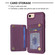 iPhone SE 2022 / 2020 / 8 / 7 BF26 Wave Pattern Card Bag Holder Phone Case - Dark Purple