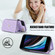 iPhone SE 2022 / 2020 / 8 / 7 Crossbody Rhombic Horizontal Wallet Leather Phone Case - Purple