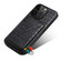 iPhone SE 2022 / 2020 / 8 / 7 Imitation Crocodile Leather Back Phone Case with Holder - Black
