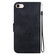 iPhone SE 2022 / 2020 / 8 / 7 Lotus Embossed Leather Phone Case - Black