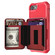 iPhone SE 2022 / SE 2020 / 8 / 7 / 6 / 6s Zipper Wallet Card Bag PU Back Case - Red