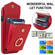 iPhone SE 2022 / SE 2020 / 8 / 7 Anti-theft RFID Card Slot Phone Case - Red