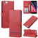 iPhone SE 2022 / SE 2020 / 8 / 7 Classic Wallet Flip Leather Phone Case - Red