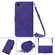 iPhone SE 2022 / SE 2020 / 8 / 7 Crossbody 3D Embossed Flip Leather Phone Case - Purple