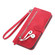 iPhone SE 2022 / SE 2020 / 8 / 7 Embossed Flower Shockproof Leather Phone Case - Red