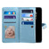 iPhone SE 2022 / SE 2020 / 8 / 7 ESEBLE Star Series Lanyard Zipper Wallet RFID Leather Case - Blue