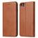 iPhone SE 2022 / SE 2020 / 8 / 7 Fierre Shann PU Genuine Leather Texture Horizontal Flip Leather Case with Holder & Card Slots & Wallet - Brown