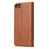 iPhone SE 2022 / SE 2020 / 8 / 7 Fierre Shann PU Genuine Leather Texture Horizontal Flip Leather Case with Holder & Card Slots & Wallet - Brown