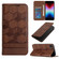 iPhone SE 2022 / SE 2020 / 8 / 7 Football Texture Magnetic Leather Flip Phone Case - Brown
