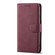 iPhone SE 2022 / SE 2020 / 8 / 7 Frosted Anti-theft Brush Horizontal Flip Leather Case with Holder & Card Slots & Wallet - Wine Red