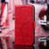 iPhone SE 2022 / SE 2020 / 8 / 7 Geometric Stitching Horizontal Flip TPU + PU Leather Case with Holder & Card Slots & Wallet - Red