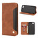 iPhone SE 2022 / SE 2020 / 8 / 7 Skin Feel Splicing Leather Phone Case - Brown