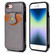 iPhone SE 2022 / SE 2020 / 8 / 7 Soft Skin Leather Wallet Bag Phone Case - Grey