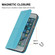 iPhone SE 2022 / SE 2020 / 8 / 7 Woven Texture Stitching Magnetic Horizontal Flip PU Leather Case with Holder & Card Slots & Wallet & Lanyard - Blue