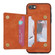 iPhone SE 2022 / SE 2020 / 8 / 7 Zipper Card Holder Phone Case - Brown